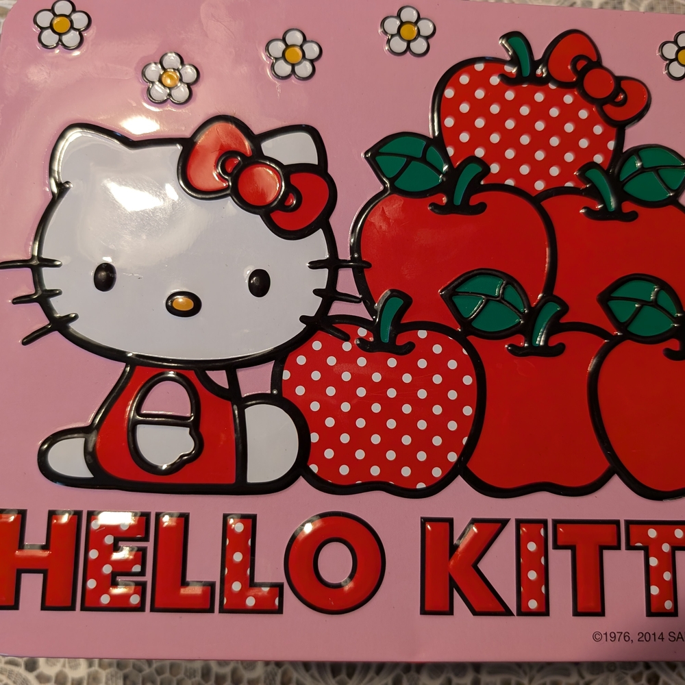 Hello Kitty Pink Metal Sign